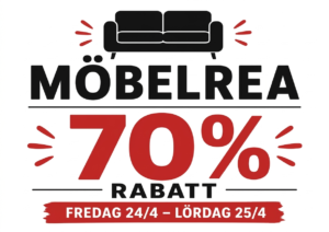 Först till kvarn! 70% rabatt gäller bara fredag 24 April & lördag 25 April.